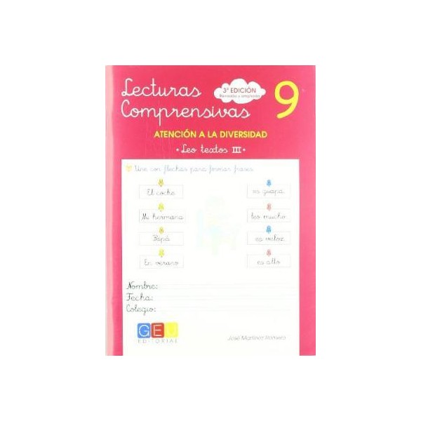 Lecturas comprensivas  9 leo textos iii