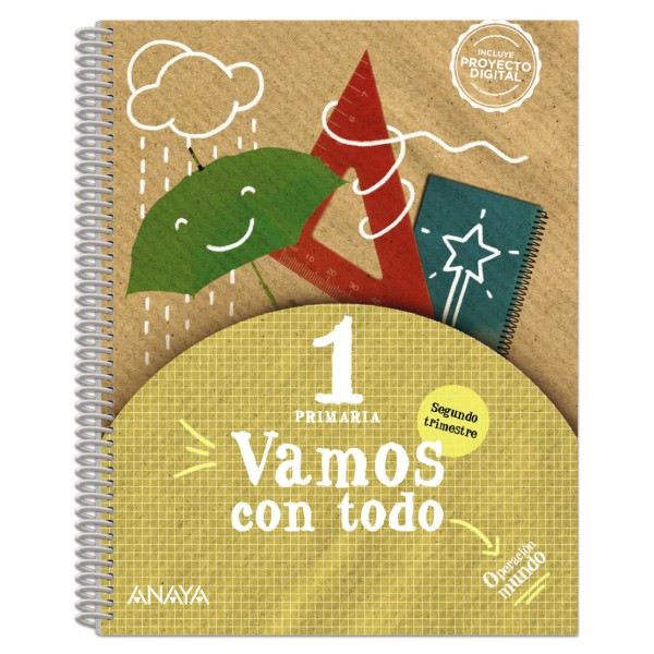 Vamos con todo 1. Segundo trimestre. Cuadrícula. 1º Educación Primaria. Libro del Alumno. Andaluc