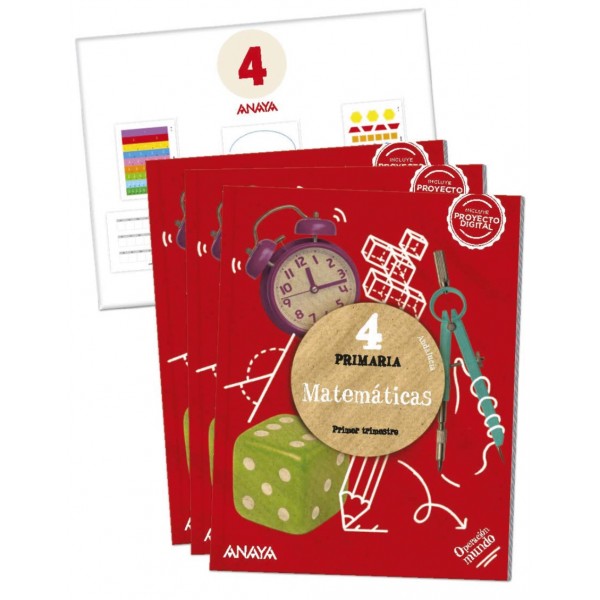 MatemÃ¡ticas 4. (Incluye material manipulativo). 4Âº EducaciÃ³n Primaria. Libro del Alumno. AndalucÃ