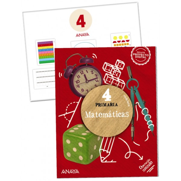 MatemÃ¡ticas 4. (Incluye material manipulativo). 4Âº EducaciÃ³n Primaria. Libro del Alumno. AndalucÃ