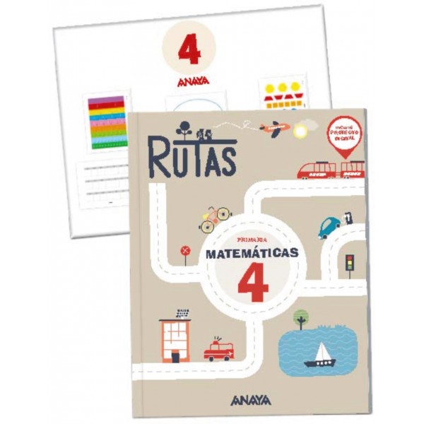 Matemáticas 4. RUTAS. (Incluye material manipulativo). 4º Educación Primaria. Libro del Alumno. A