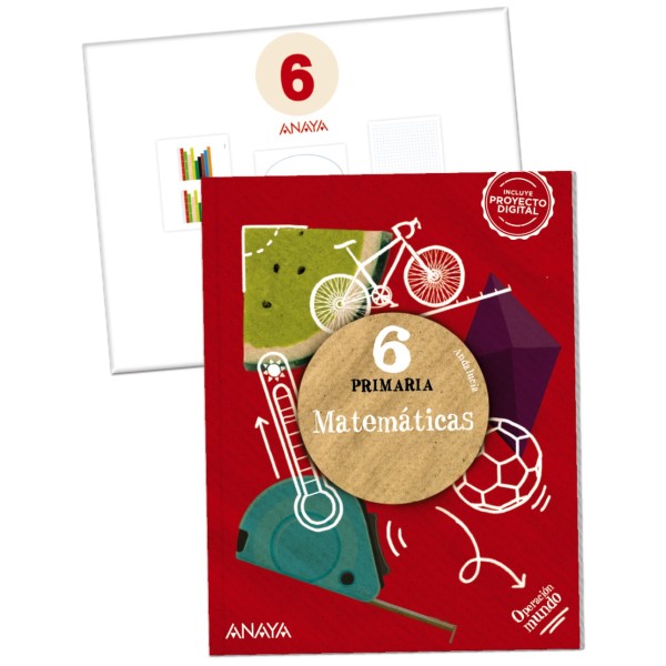 MatemÃ¡ticas 6. (Incluye material manipulativo). 6Âº EducaciÃ³n Primaria. Libro del Alumno. AndalucÃ