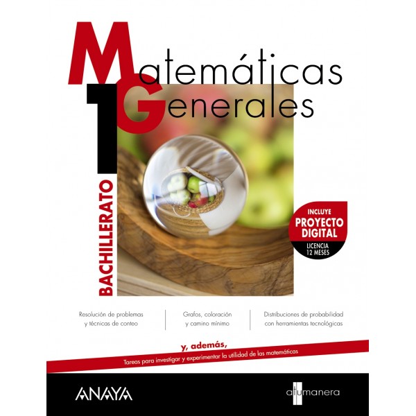 Matemáticas Generales. 1º Bachillerato. Libro del Alumno. TODAS LAS AUTONOMIAS