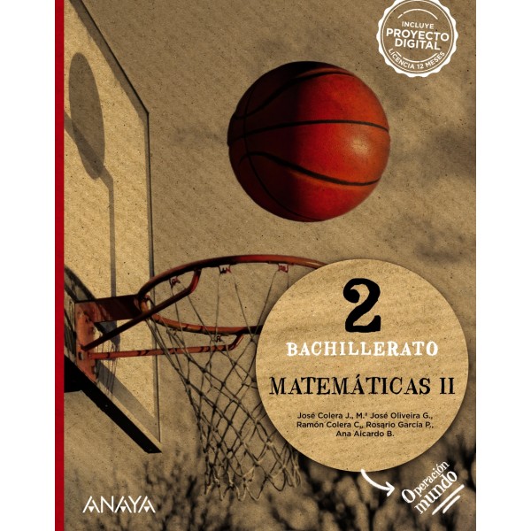 Matemáticas II. 2º Bachillerato. Libro del Alumno. TODAS LAS AUTONOMIAS