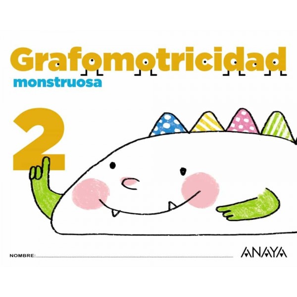 Grafomotricidad monstruosa 2. 4 Años Educación Infantil. Cuaderno del Alumno. Andalucía, Aragón,