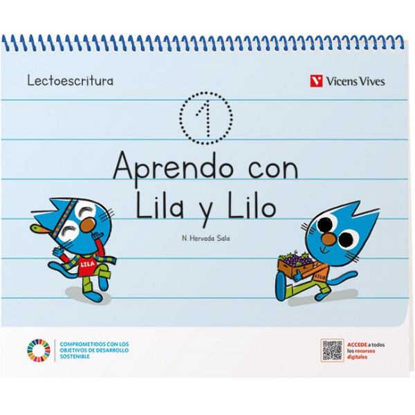 APRENDO CON LILA Y LILO CUADERNO 1