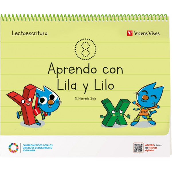 APRENDO CON LILA Y LILO CUADERNO 8