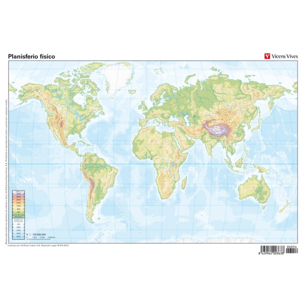 Mapa mudo fo planisferio f p50