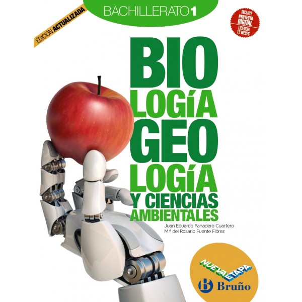 Biología, Geología y Ciencias Ambientales 1 Bachillerato Nueva etapa Bruño Edición Actualizada.