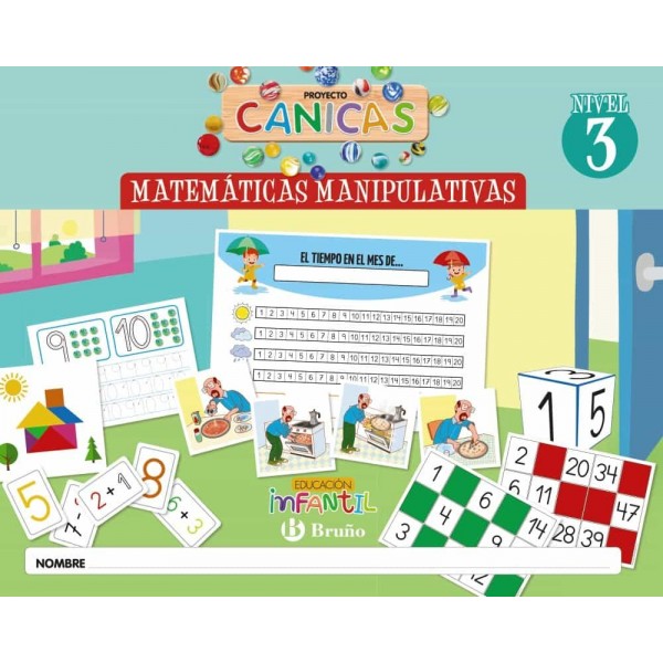 Matemáticas Proyecto Canicas 5 años. 5 Años Educación Infantil. Cuaderno del Alumno. Andalucía,