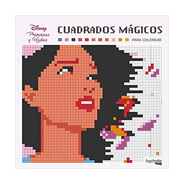 Cuadrados mágicos para colorear. Hadas y princesas Disney