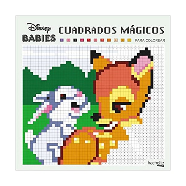 Cuadrados mágicos para colorear - Disney Babies