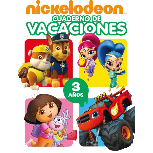 Cuaderno de vacaciones Nickelodeon. 3 años