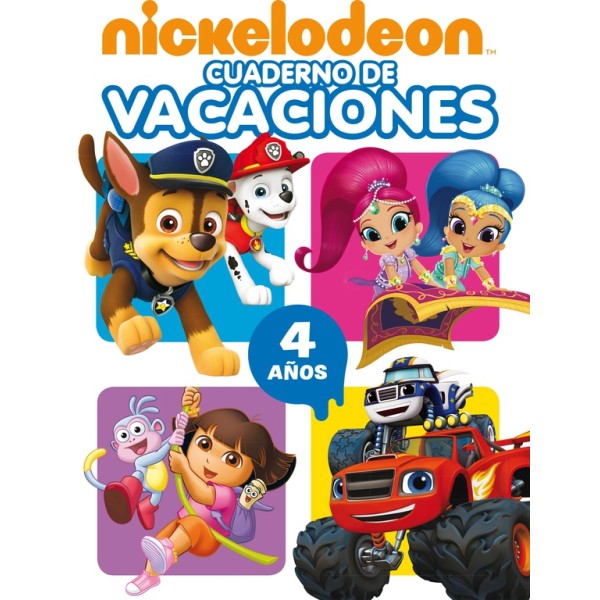 Cuaderno de vacaciones Nickelodeon. 4 años