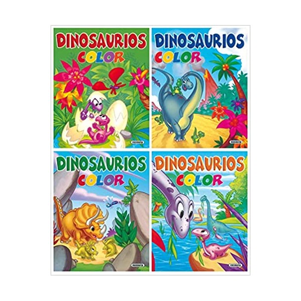 Dinosaurios color (4 títulos)