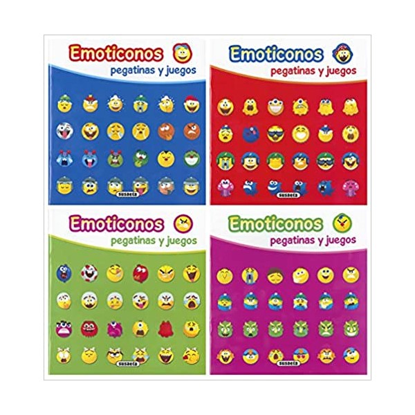 Emoticonos pegatinas y juegos (4 títulos)