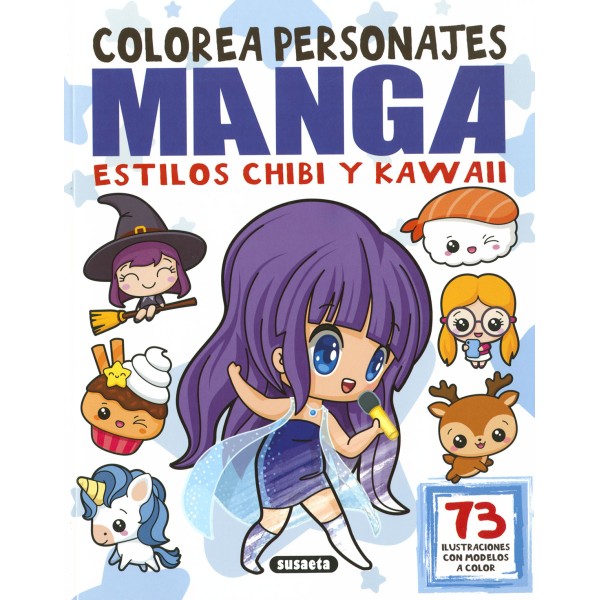 Colorea personajes manga estilos chibi y kawaii