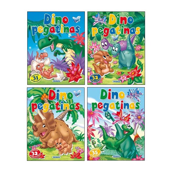 Dino pegatinas (4 títulos)