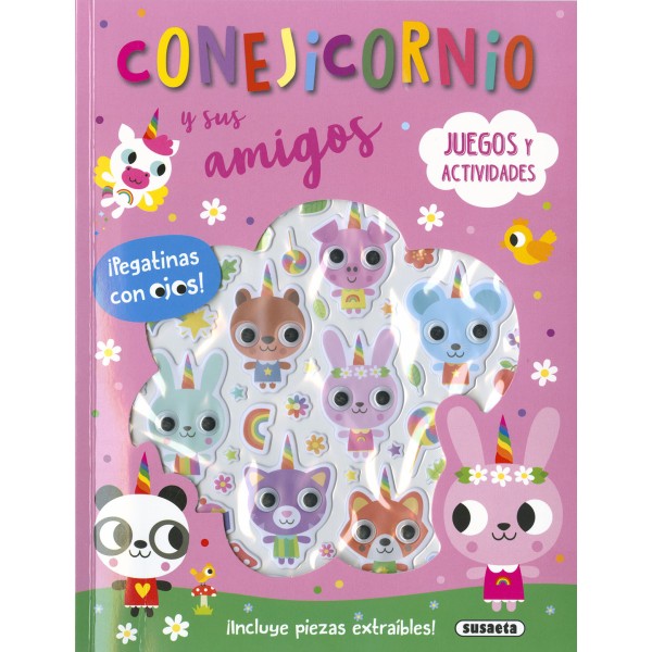 Conejicornio - Pegatinas con ojos