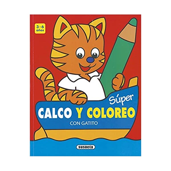 Súper Calco y coloreo con Gatito