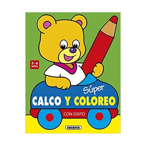 Súper calco y coloreo con Osito