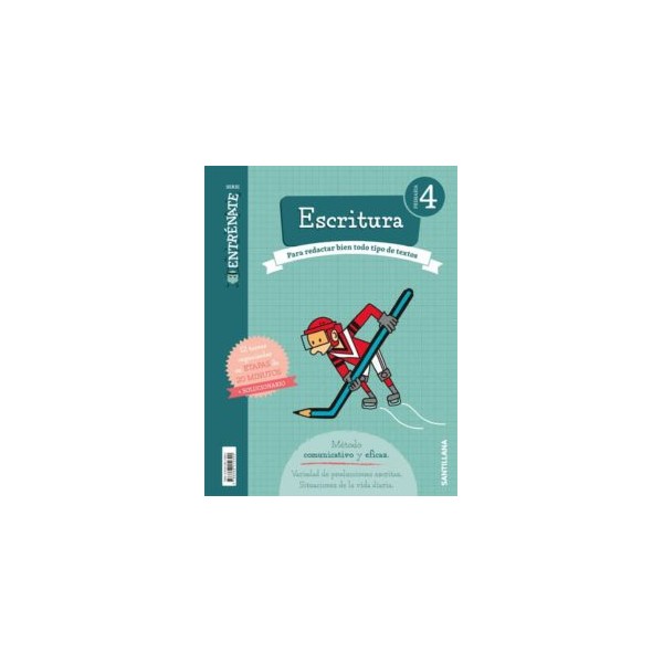 CUADERNO ESCRITURA SERIE ENTRENATE 4 PRIMARIA