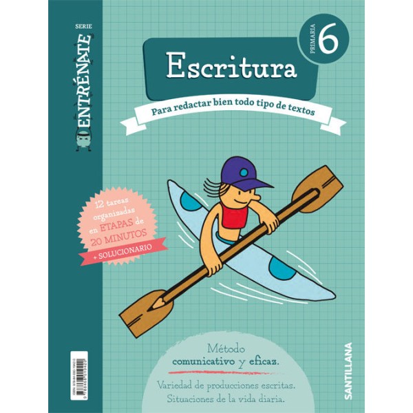 CUADERNO ESCRITURA SERIE ENTRENATE 6 PRIMARIA