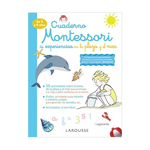 Cuaderno Montessori de experiencias en la playa y el mar