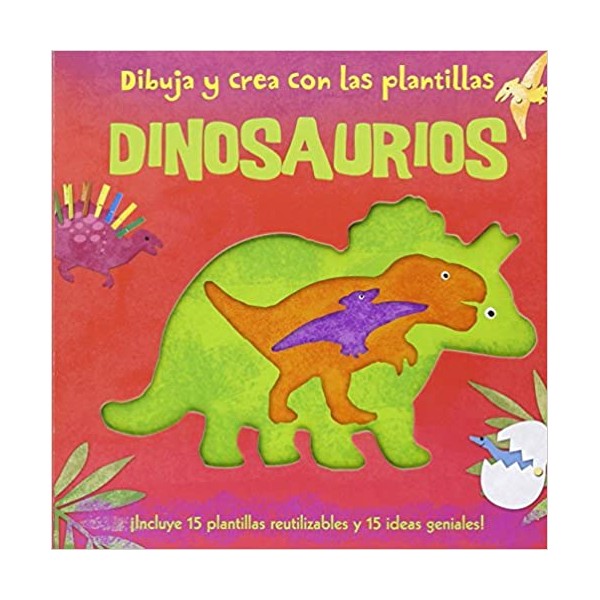 Dibuja y crea con las plantillas Dinosaurios