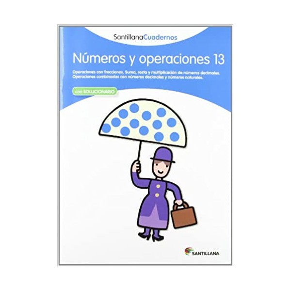 NÚMEROS Y OPERACIONES 13 SANTILLANA CUADERNOS