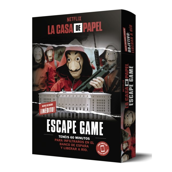 La Casa de Papel. Escape Game. Objetivo: liberar a Río