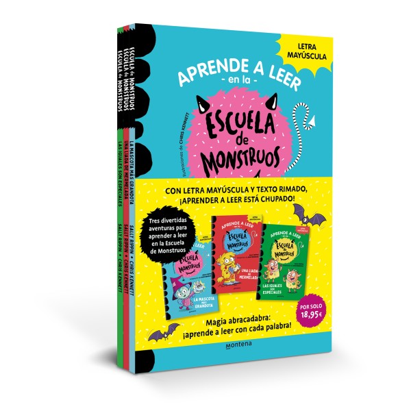 Pack Aprender a leer en la Escuela de Monstruos (Libros 1-3)