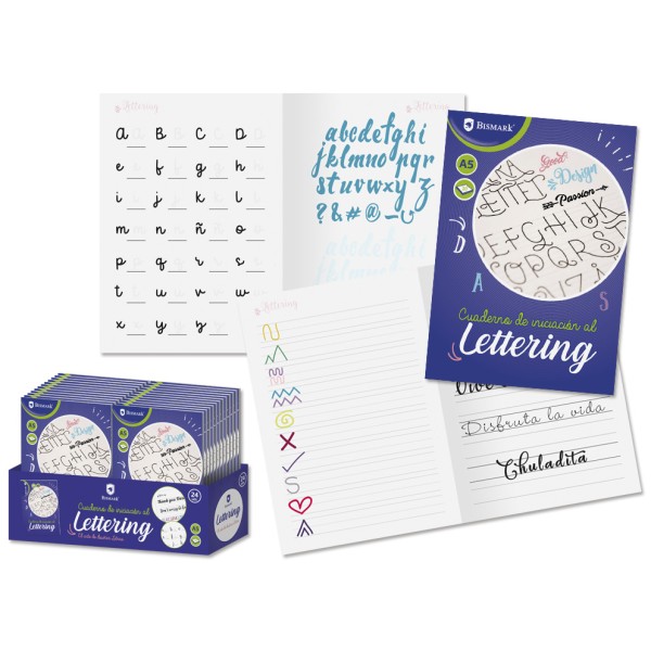 Reg cuaderno lettering a5 + 6 rot pf 138