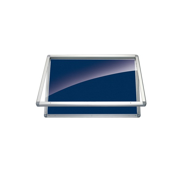 Vitrina exterior tapizado azul horizontal 70x53  (