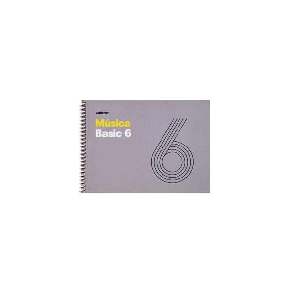 Cuaderno musica Additio 6 Pentagrama