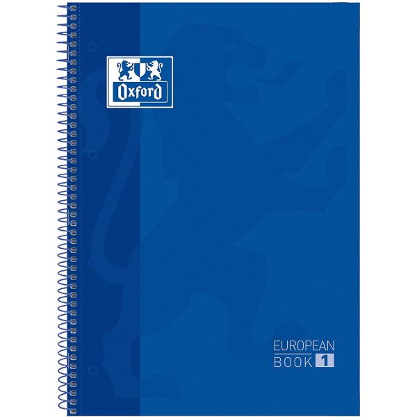 Cuaderno Oxford microperforado 80 h. Azul