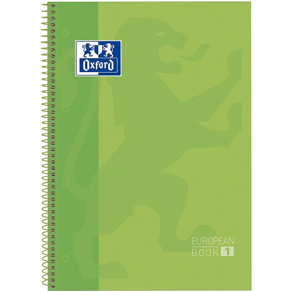 Cuaderno Oxford microperforado 80 h. Verde