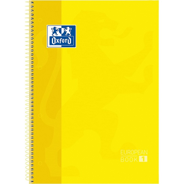 Cuaderno Oxford microperforado 80 h. Amarillo