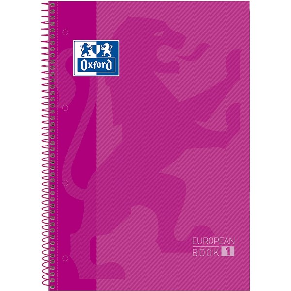 Cuaderno Oxford microperforado 80 h. Fucsia