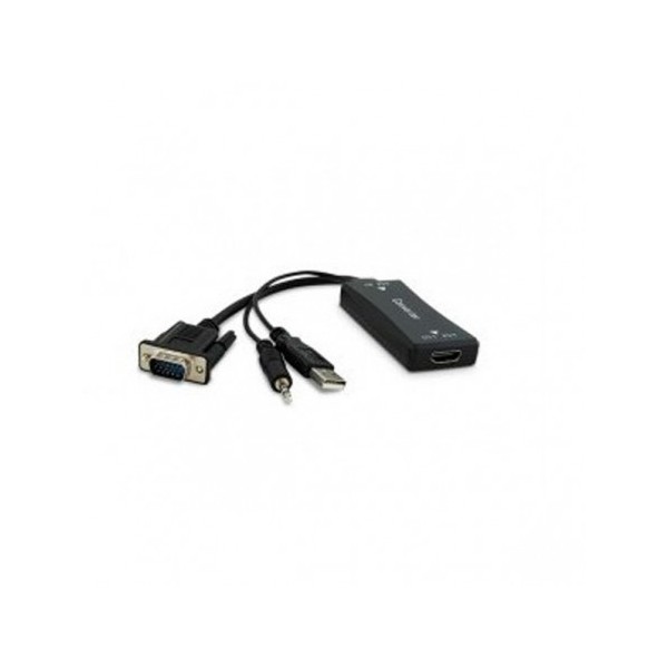 Inf adaptador hdmi-h a vga-m  audio jack