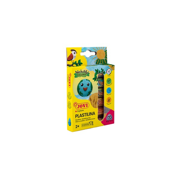 Plastilina Jovi nature 15 g. Estuche 6 u.