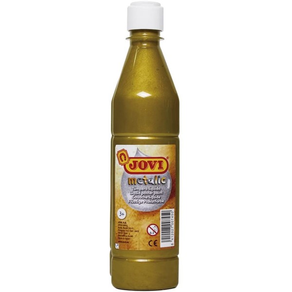 Tempera liquida Jovi metalizada 500 ml. Oro