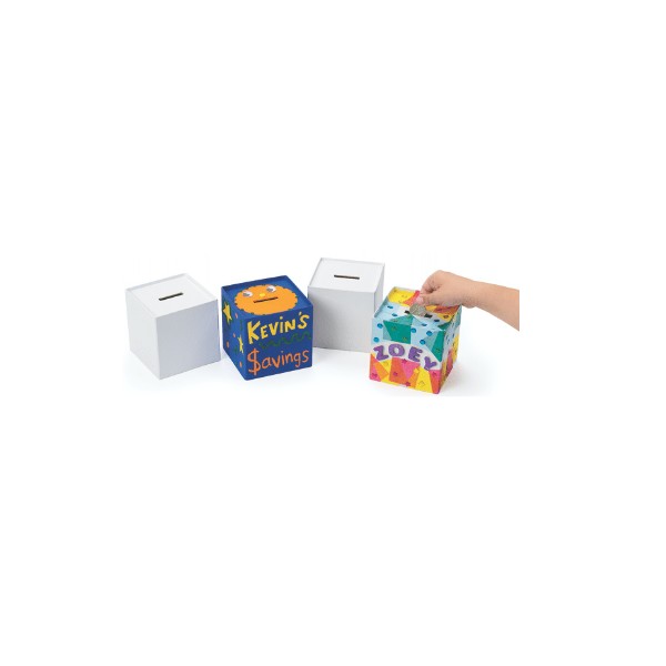 Pack 12 huchas carton para decorar