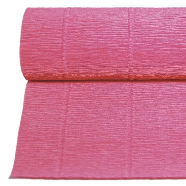 Rollo papel crespon Rosa