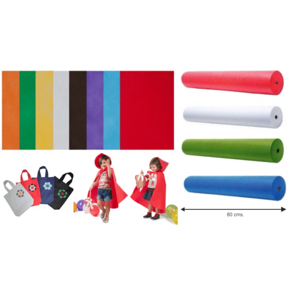 Rollo de tejido TST Rojo  80x25 metros