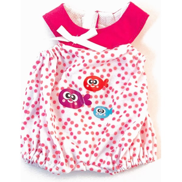 Jdmi ropa muñeco 32cm pijama puntos rs