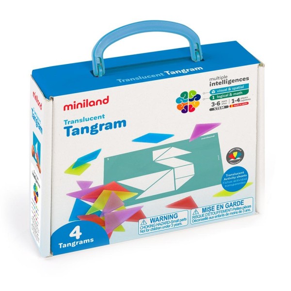 Jdmi tangram translucido set de 4