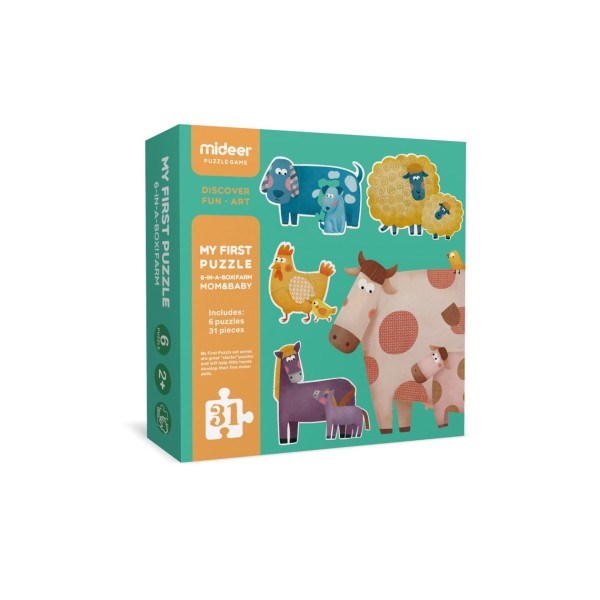 Jdat puzzle 6 en 1 mom&baby