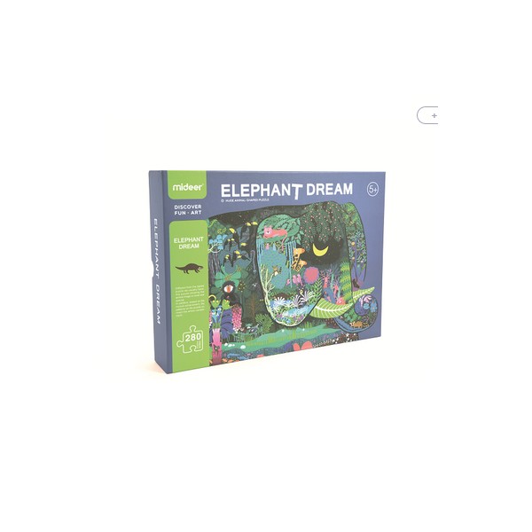 Jdat puzzle animal shaped elephant