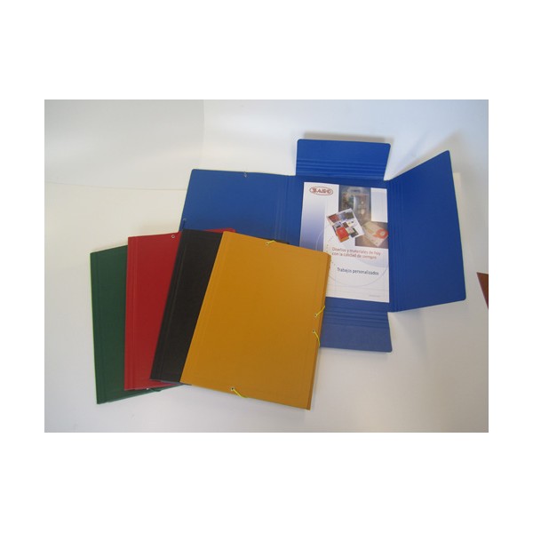 Carpeta gomas carton compacto Amarillo